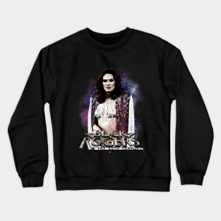 Vintage Worn Crack - buck rogers princess ardala draconian Crewneck Sweatshirt